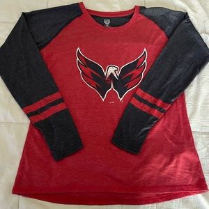 Official NHL Licensed Washington Capitals Long sleeve Tee